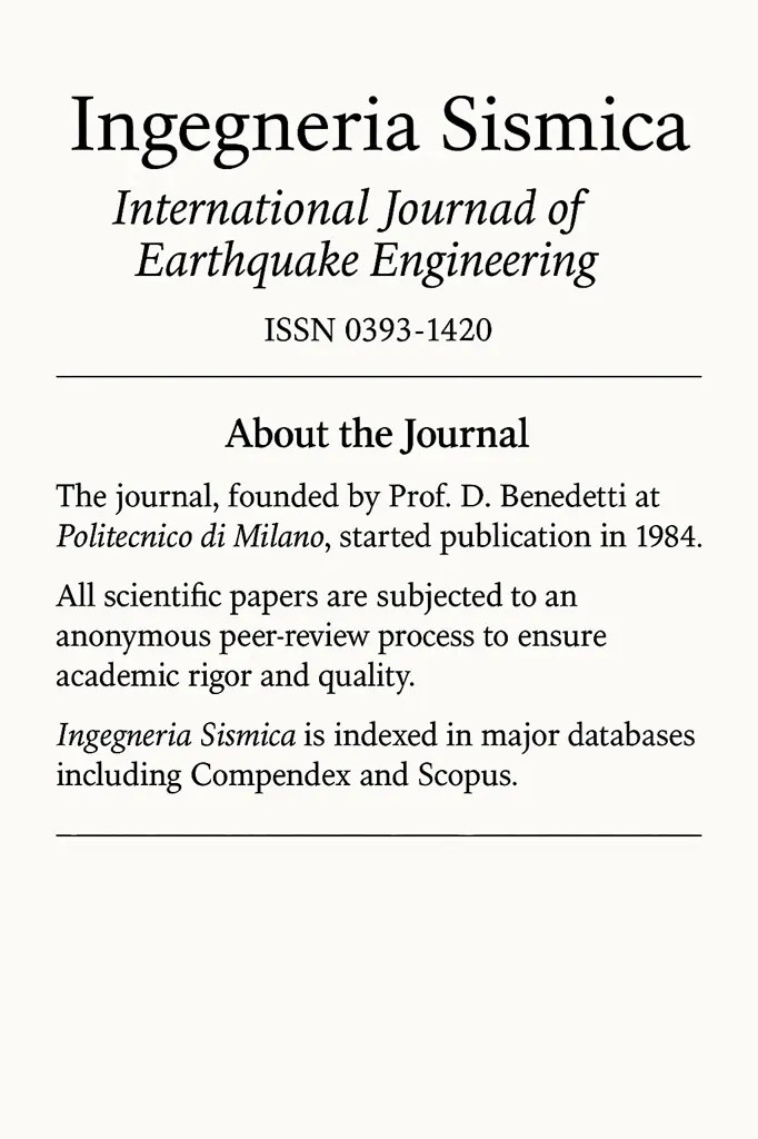 Ingegneria Sismica - Cover
